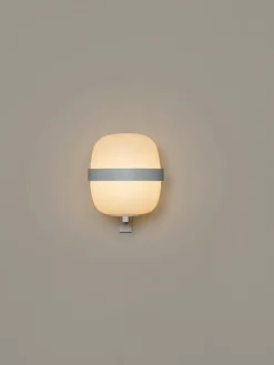 Wally Cestita væglampe, metallic hvid