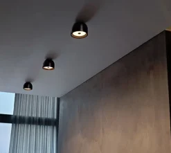 Wan Loftlampe/Væglampe, Sort