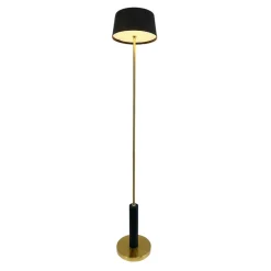 Yoyo batterilampe / gulvlampe, sort/messing