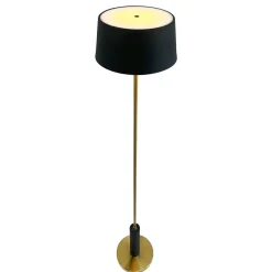 Yoyo batterilampe / gulvlampe, sort/messing