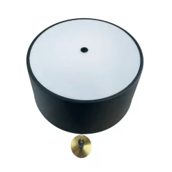 Yoyo batterilampe / gulvlampe, sort/messing