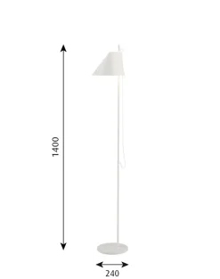 Yuh gulvlampe, hvid