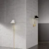 Yuh gulvlampe, hvid/messing