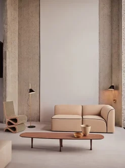Yuh gulvlampe, sort/messing