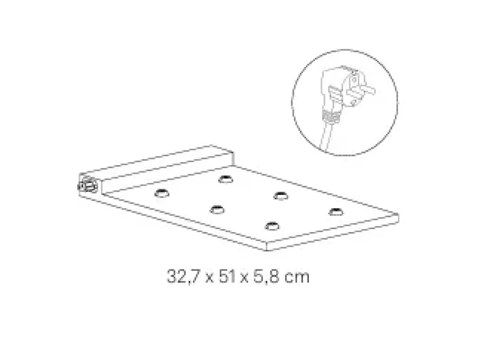 Zafferano multiladebase 30W - 5V max 6A, sort
