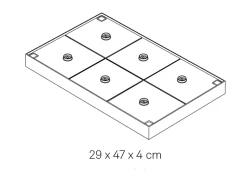 Zafferano multiladebase 45W - 9V max 5A, sort